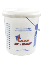ENCORE Plastics 1001238 Paint Pail, 5 gal Capacity, Plastic, White, Form Grip Handle